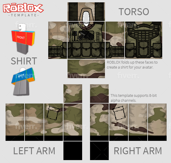 Roblox Ripped Jeans Shirt Template 